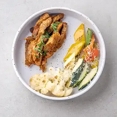 Beef Paprikash with Sautéed Vegetables