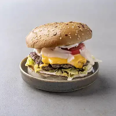 Double Buffalo Cheeseburger (Beef)