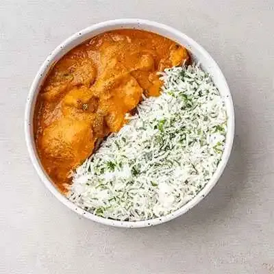 London Chicken Curry with Minted Pilaf