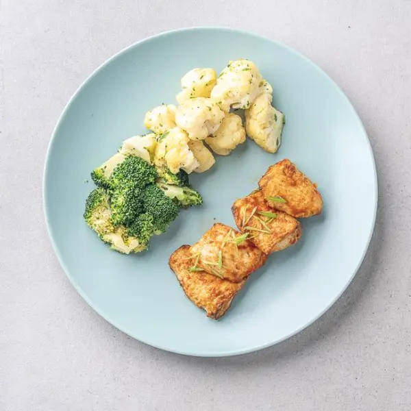 Malaysian Spiced Fish With Garlic Florets