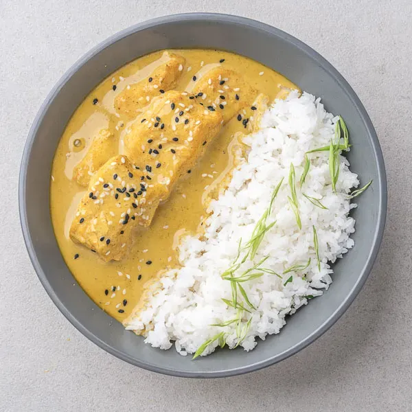 Balinese Fish Kari Ikan Curry with Flavourful Jasmine Rice