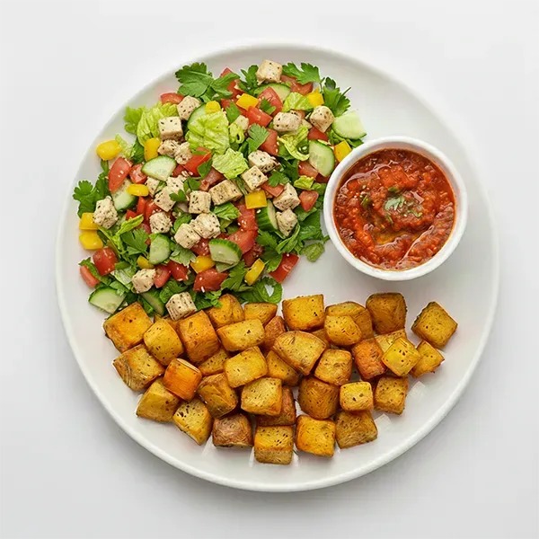Beirut Chicken Salad With Salata Hara & Baked Dual Potatoes