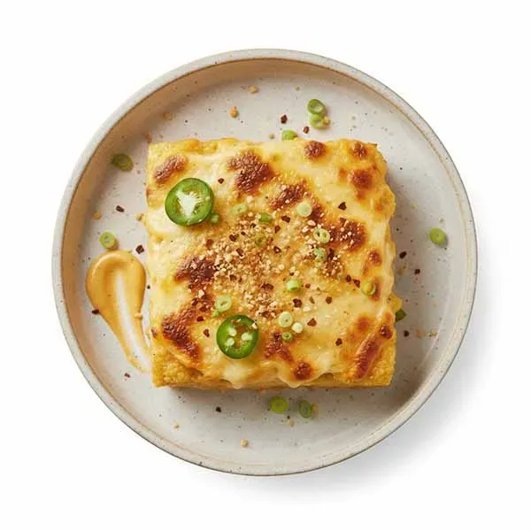 Cauliflower "Mac" and Cheese with Jalapenos