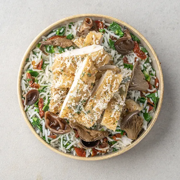 Cheesy Chicken & Wild Mushroom with Florentine Rice Mix