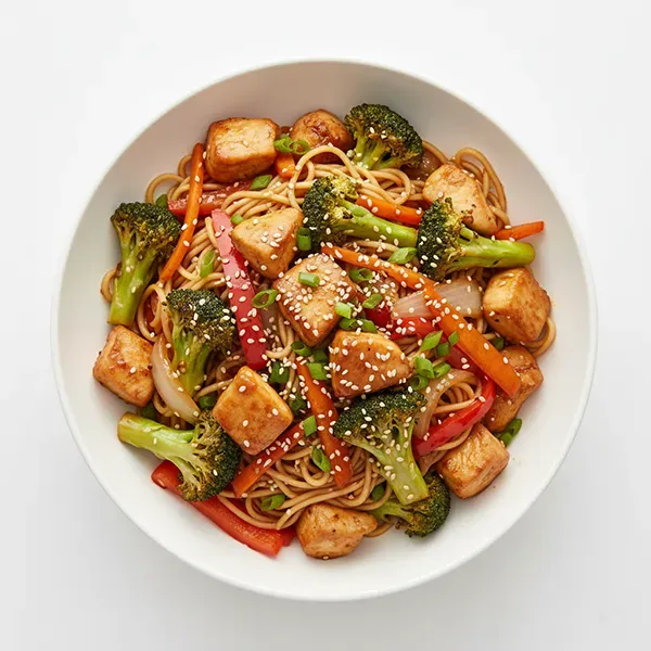 Sesame Chicken and Broccoli stir fry Bowl