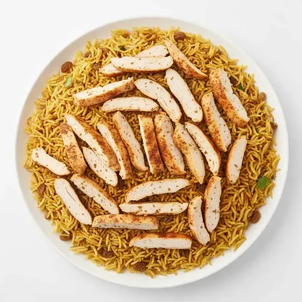 Chicken Mandi Roast With Cilantro Cumin Rice