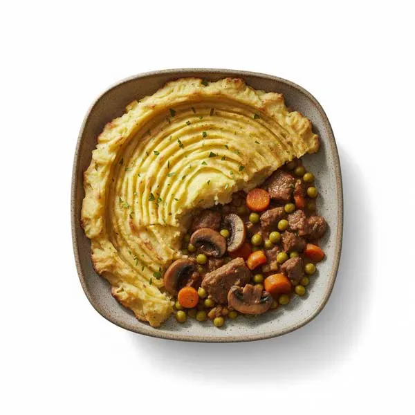 Country Style Beef and Mushroom Pie