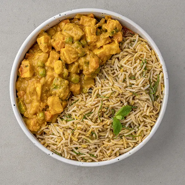 Dewani subz handi with Pudhina Pulao