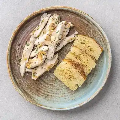 Almondine Chicken with Potatoes Anna