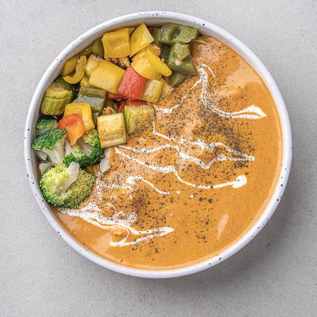 Brick lane British Chicken Curry  with Mixed Veg Medley