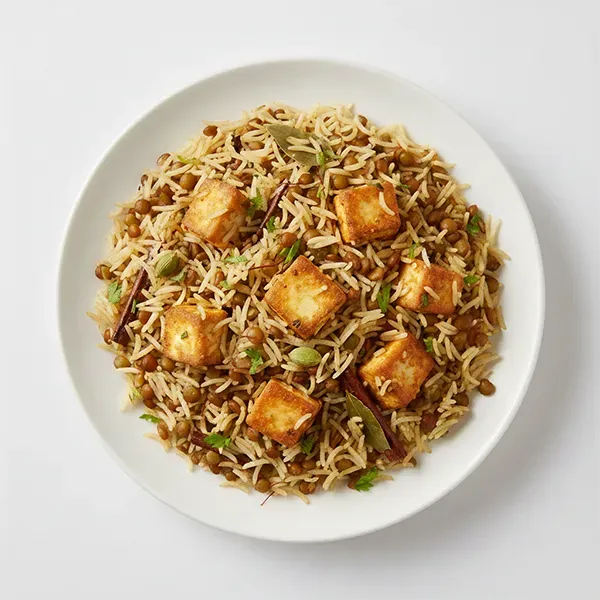 Paneer Aur Lentil Pulao