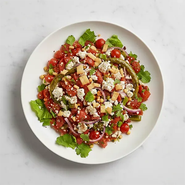 Gulf Spiced Cottage cheese Mechouia Salad