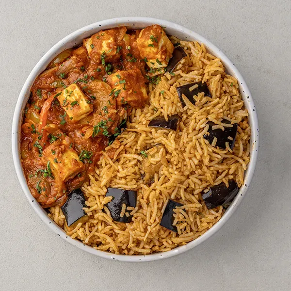 Kola Puri Panner Masala with Vangi Baath