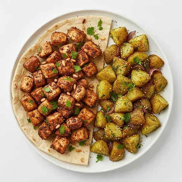 Muskaan-Style Roasted Chicken with Zaatar Roasted Potato
