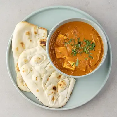 Paneer Lazeez with Butter Naan