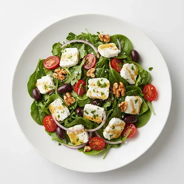 Persian Feta, Walnut, Kalamata Olive & Tomato Salad with Greek Vinaigrette