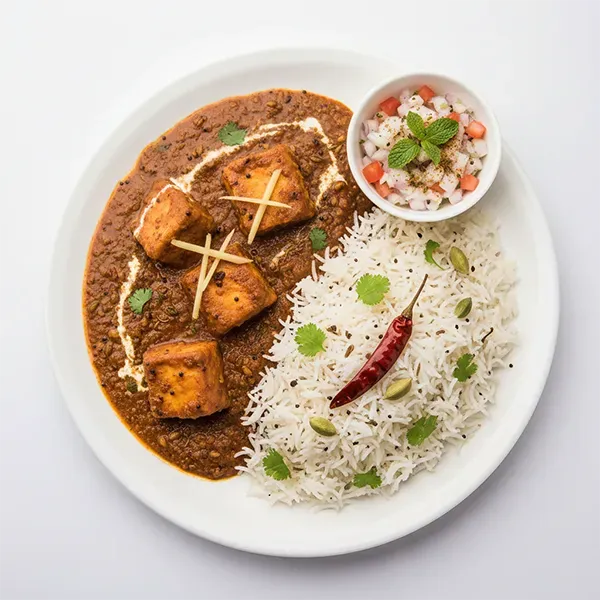 Rajasthani fish Achari with Coriander Pulao