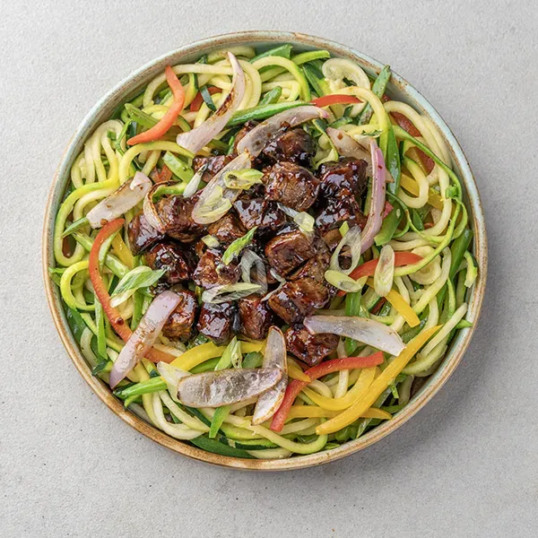 Vietnamese Bo Lu Lac With Keto veg Noodle