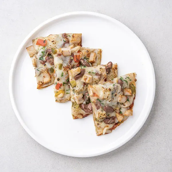 Whole Wheat Tortilla Pizza Chicken & Red Beans